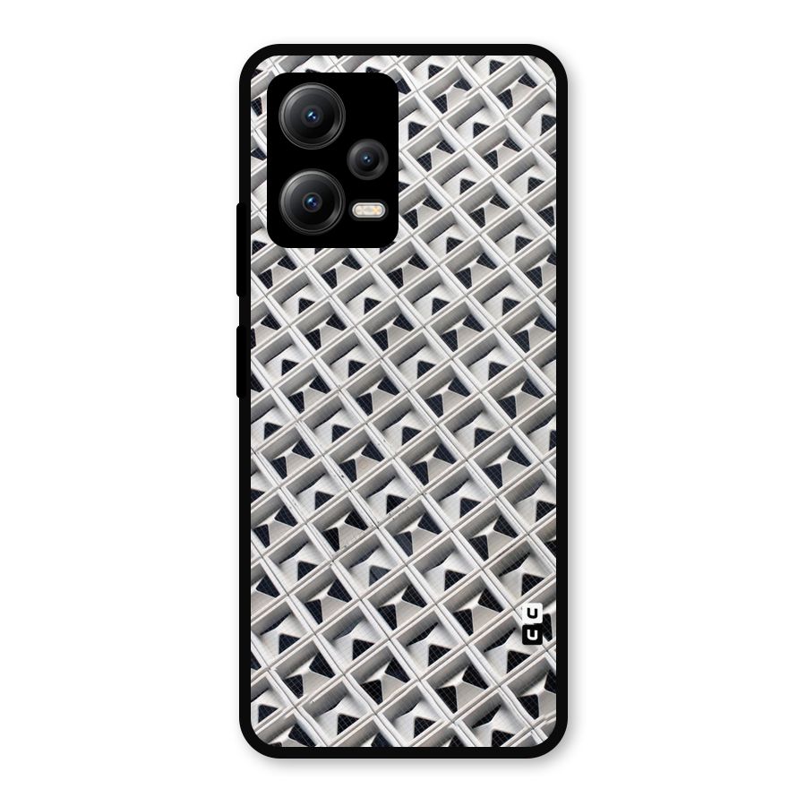 Check White Design Metal Back Case for Redmi Note 12 5G