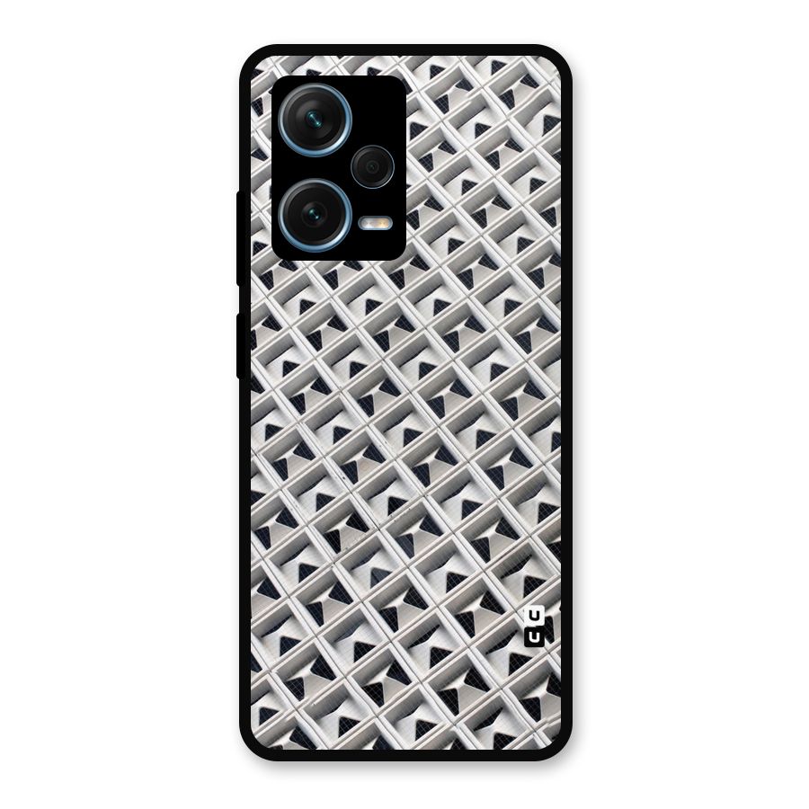 Check White Design Metal Back Case for Redmi Note 12 Pro Plus 5G
