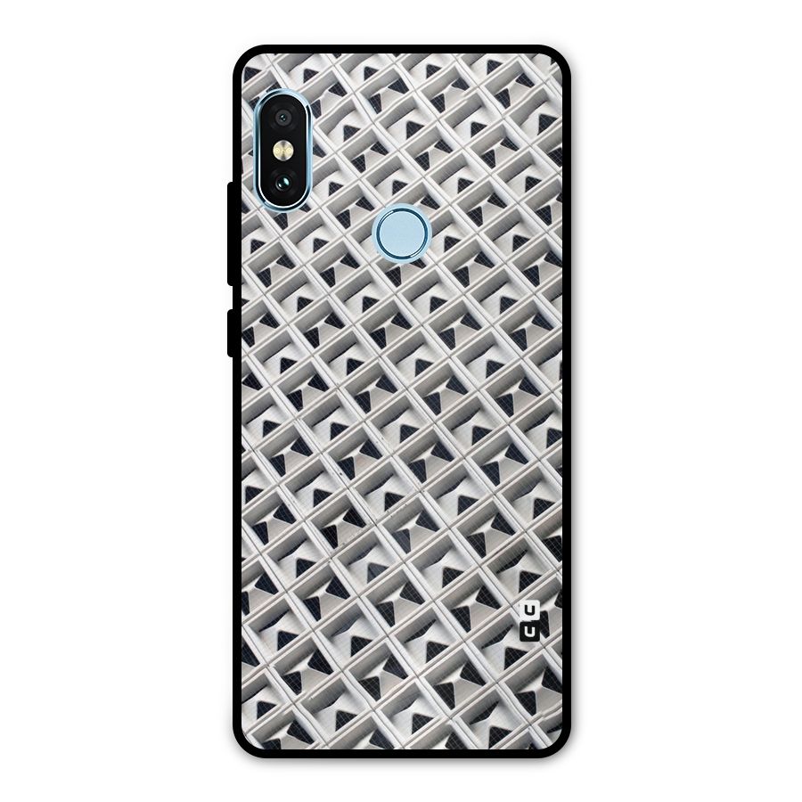 Check White Design Metal Back Case for Redmi Note 5 Pro