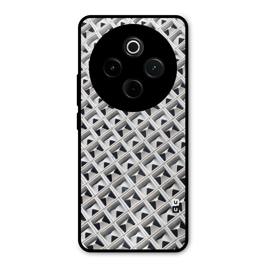 Check White Design Metal Back Case for Vivo T4