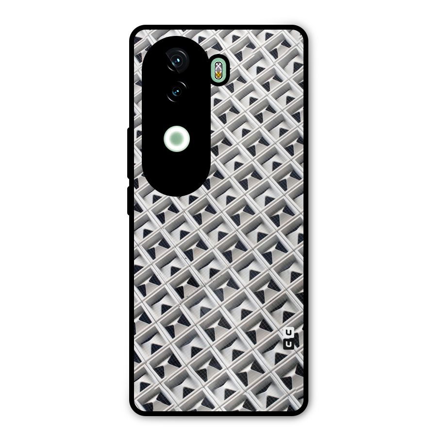 Check White Design Metal Back Case for Vivo V40e