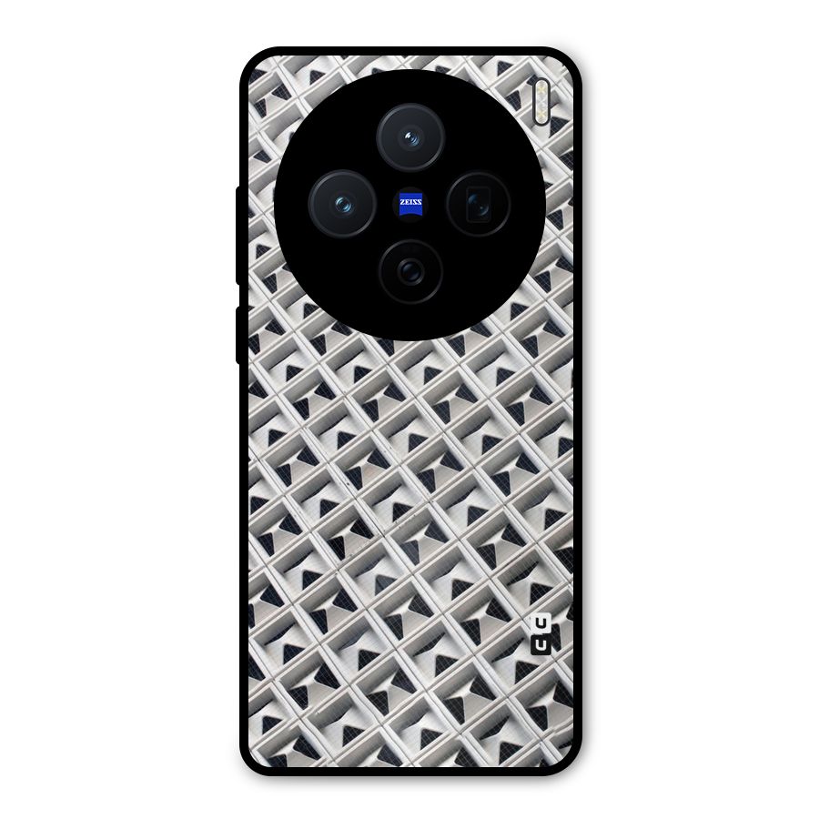 Check White Design Metal Back Case for Vivo X200
