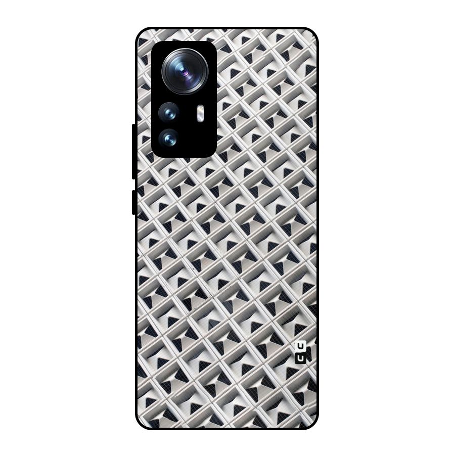 Check White Design Metal Back Case for Xiaomi 12 Pro