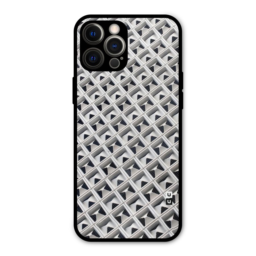 Check White Design Metal Back Case for iPhone 12 Pro Max