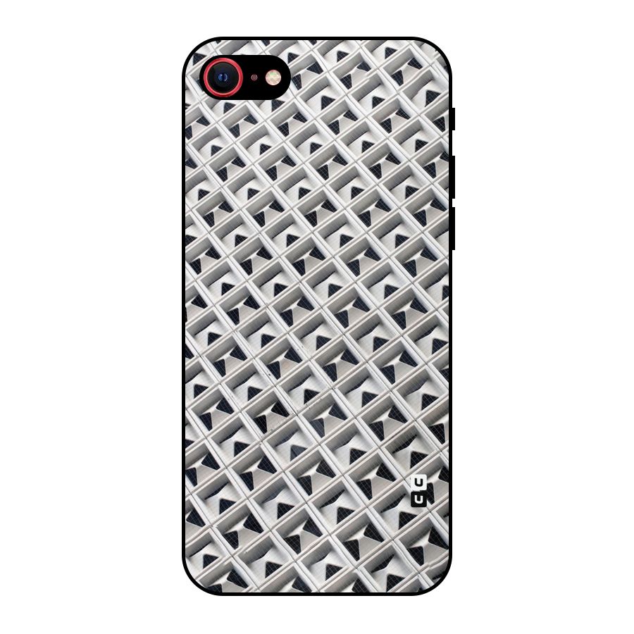 Check White Design Metal Back Case for iPhone 7