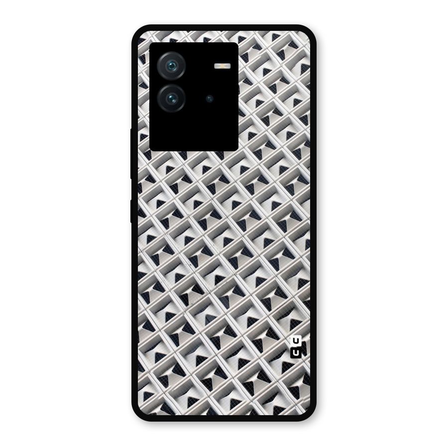 Check White Design Metal Back Case for iQOO Neo 6 5G
