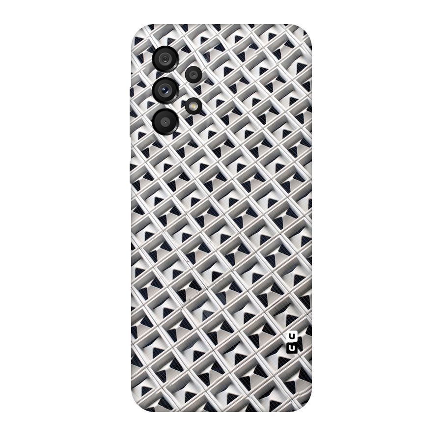Check White Design Original Polycarbonate Back Case for Galaxy A73 5G