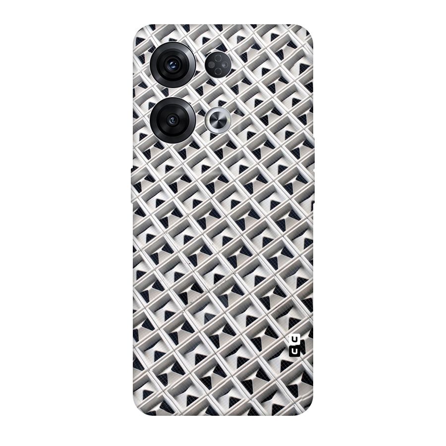 Check White Design Original Polycarbonate Back Case for Oppo Reno8 Pro 5G