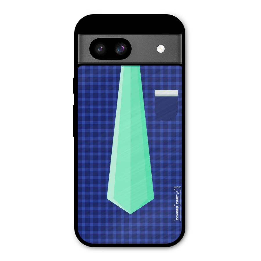 Checked Shirt Tie Metal Back Case for Google Pixel 8a