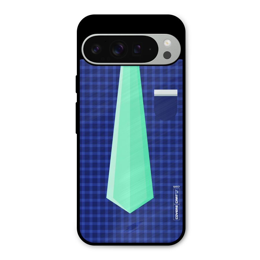 Checked Shirt Tie Metal Back Case for Google Pixel 9 Pro XL