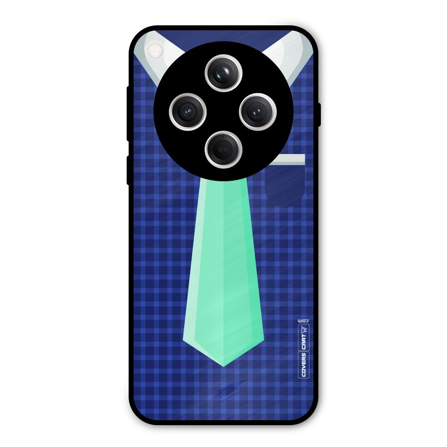 Checked Shirt Tie Metal Back Case for Oppo Find X8