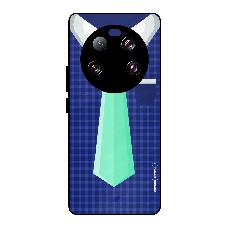 Checked Shirt Tie Metal Back Case for Xiaomi 13 Ultra