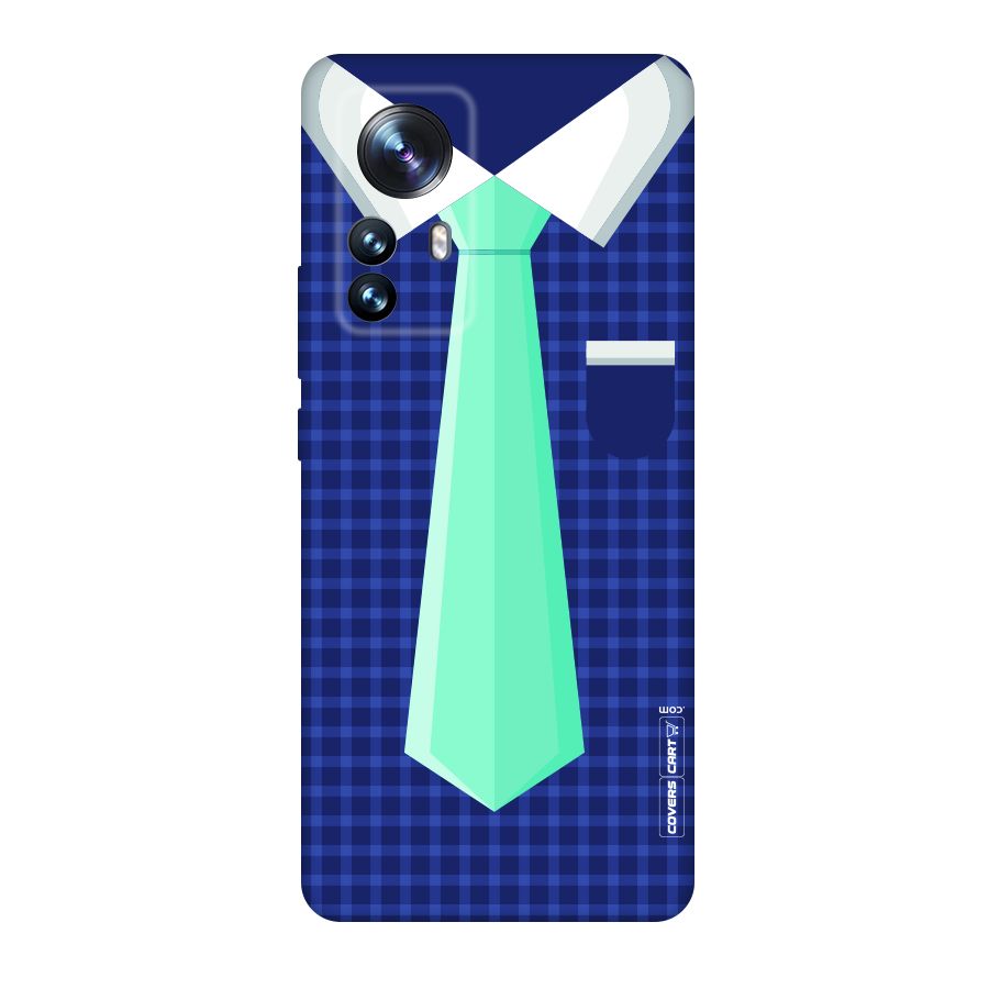 Checked Shirt Tie Original Polycarbonate Back Case for Xiaomi 12 Pro