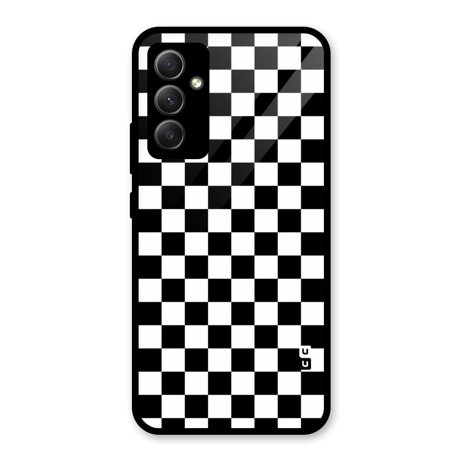 Checkerboard Glass Back Case for Galaxy A34