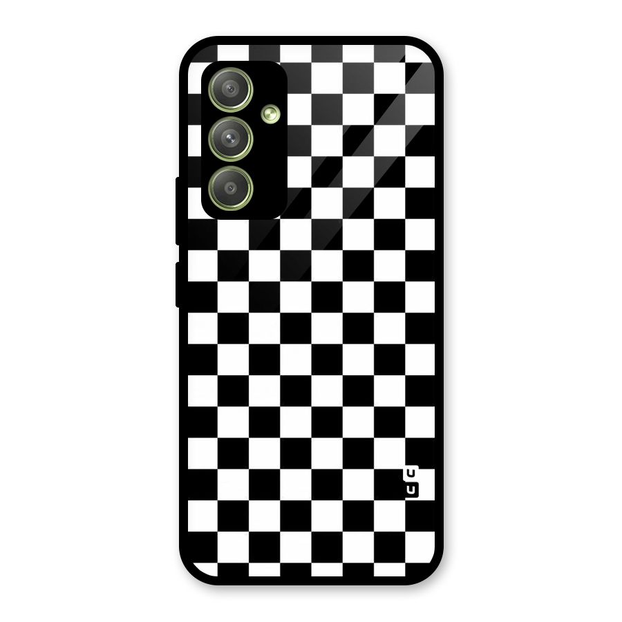 Checkerboard Glass Back Case for Galaxy A54