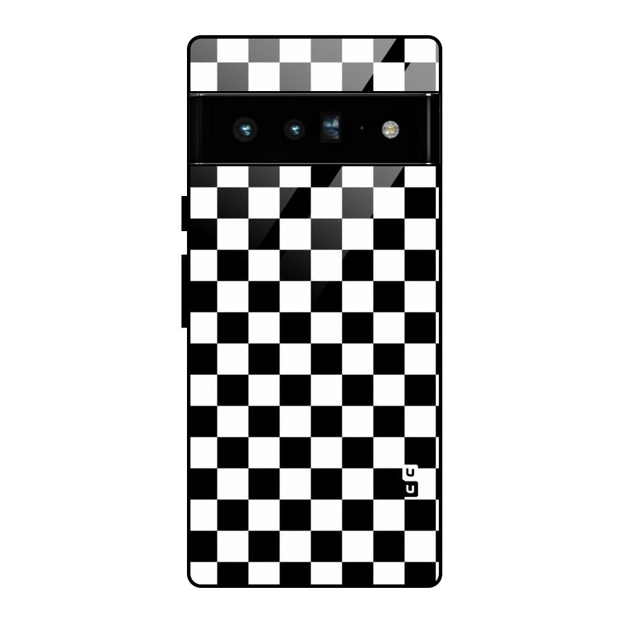 Checkerboard Glass Back Case for Google Pixel 6 Pro