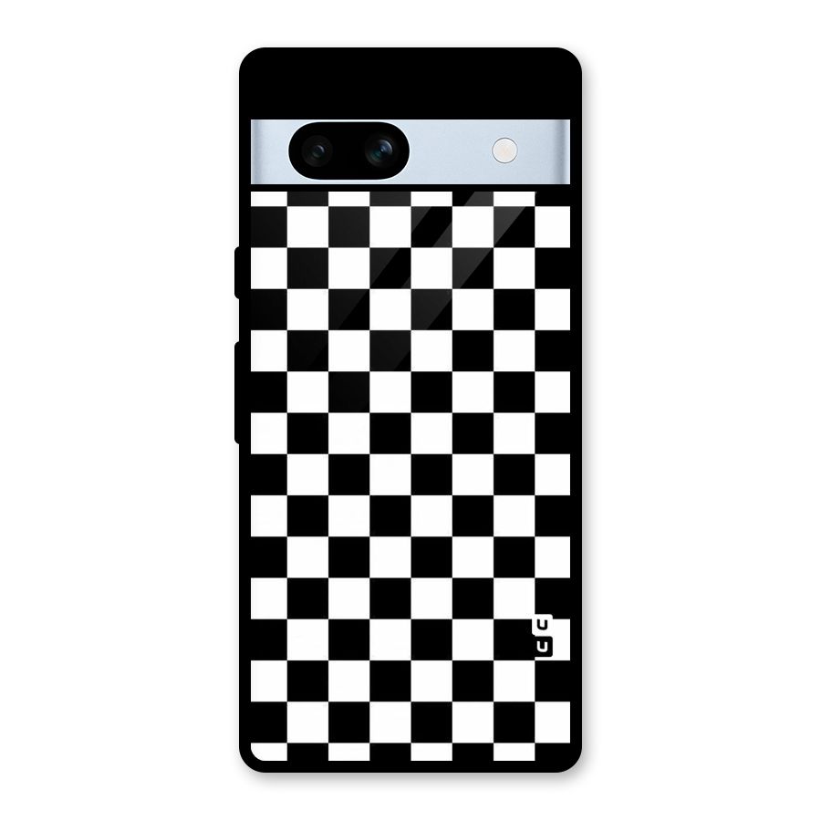 Checkerboard Glass Back Case for Google Pixel 7a