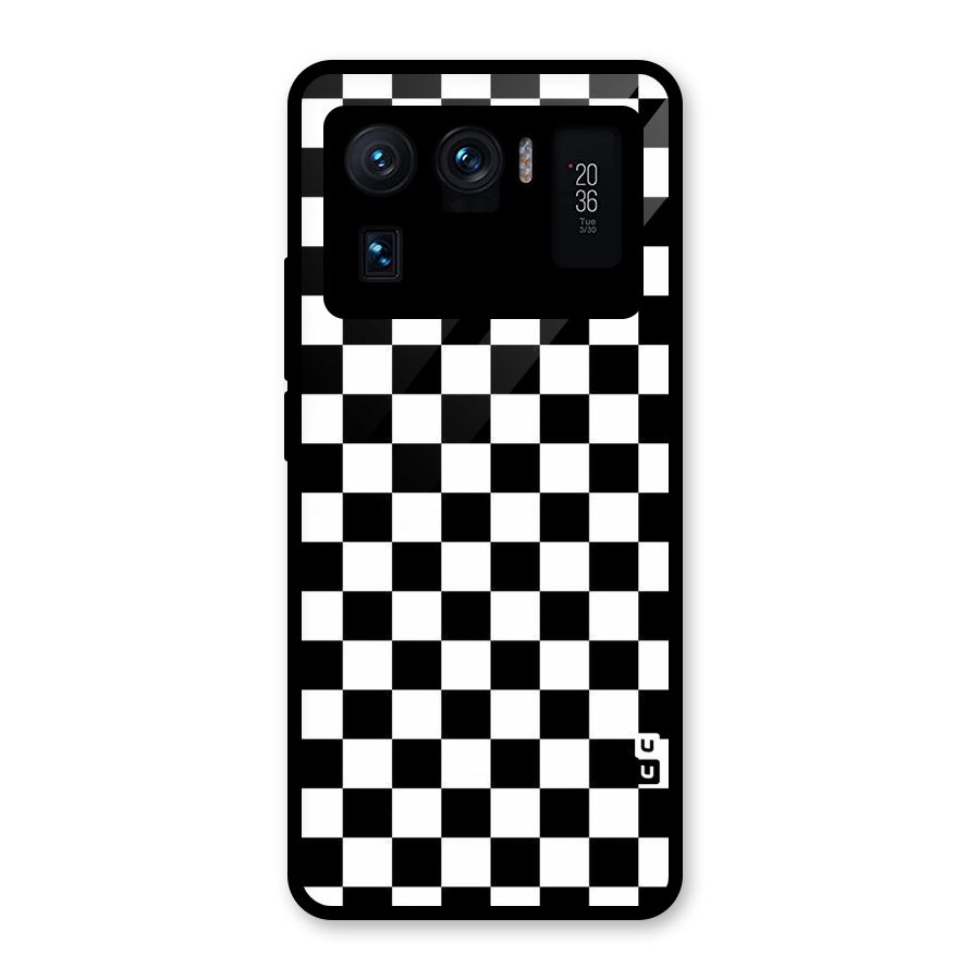 Checkerboard Glass Back Case for Mi 11 Ultra