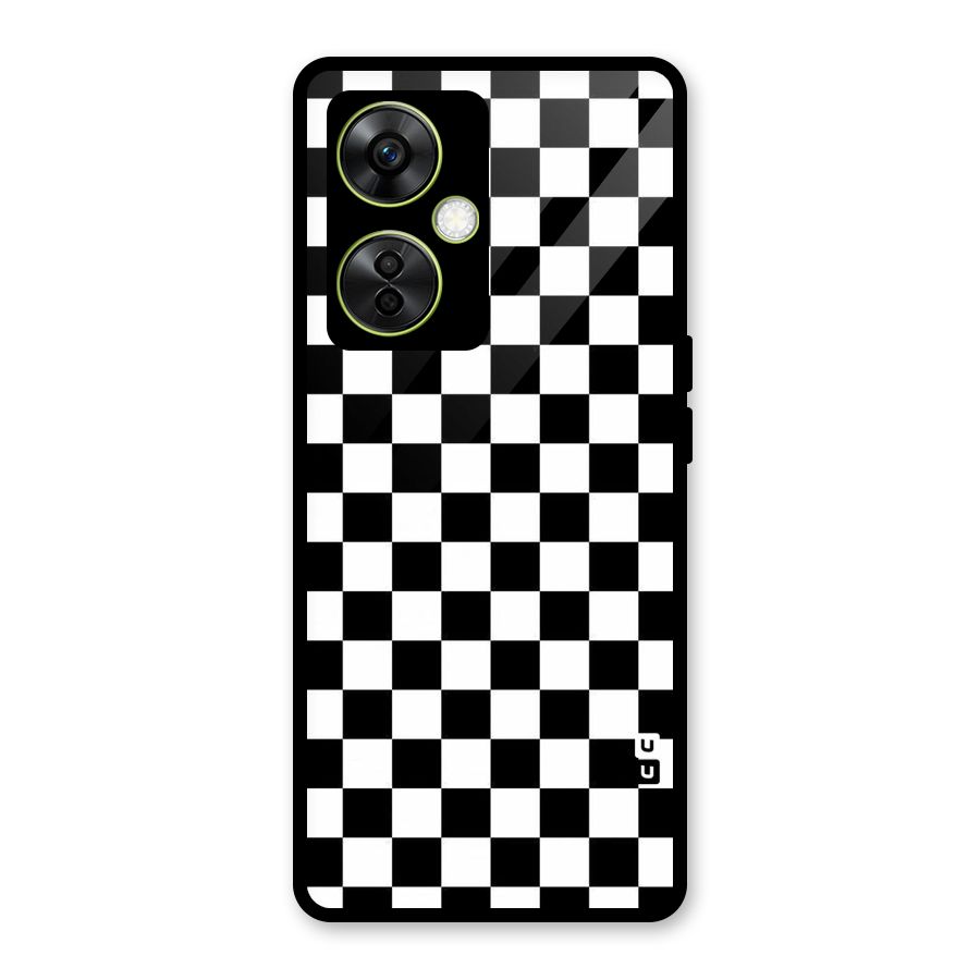 Checkerboard Glass Back Case for OnePlus Nord CE 3 Lite
