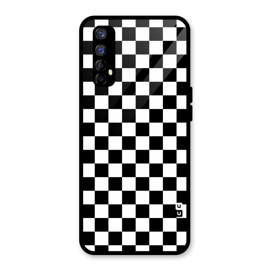 Checkerboard Glass Back Case for Realme Narzo 20 Pro