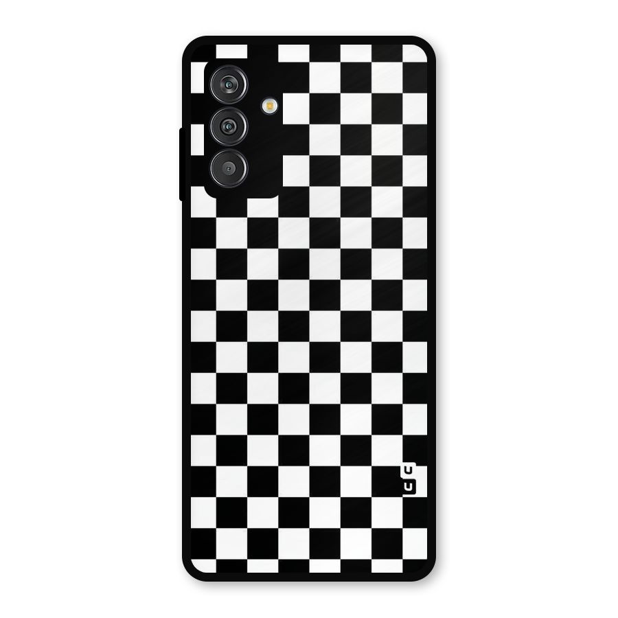 Checkerboard Metal Back Case for Galaxy F13