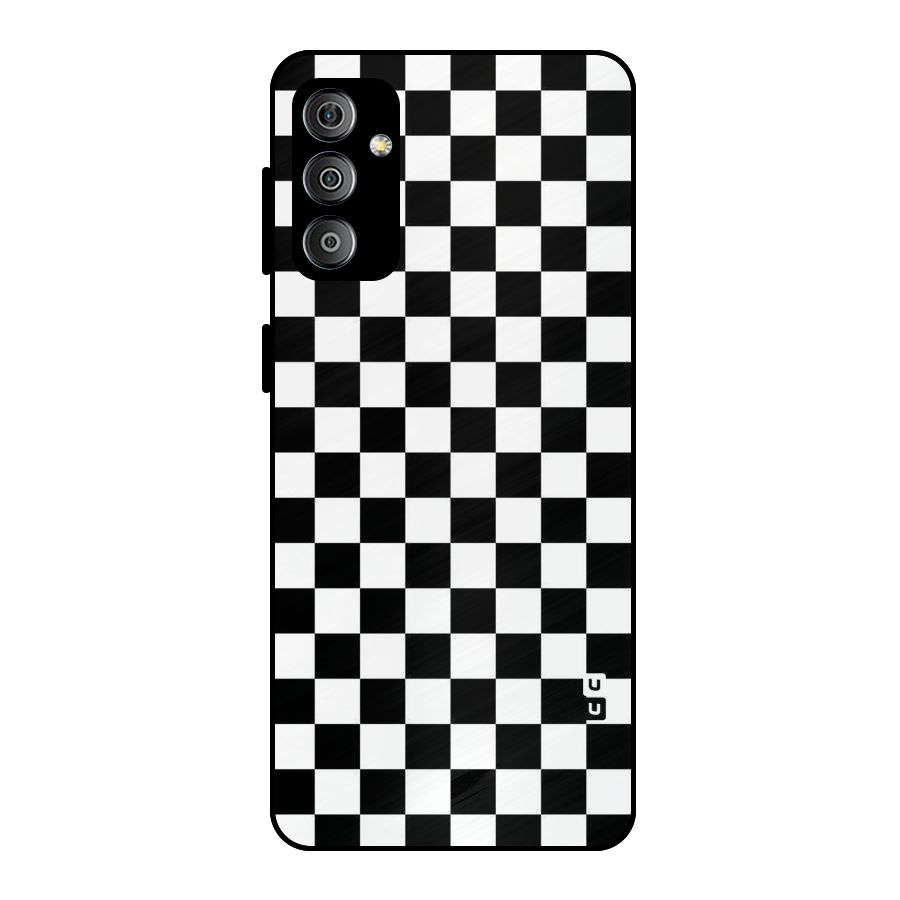 Checkerboard Metal Back Case for Galaxy F23