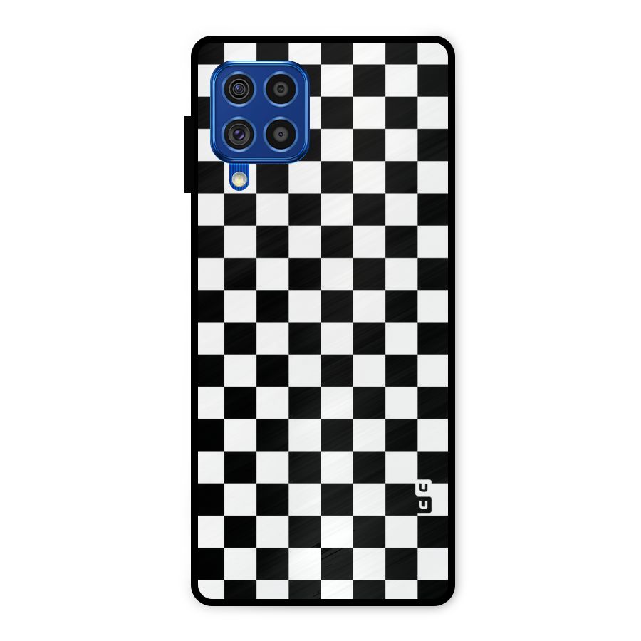 Checkerboard Metal Back Case for Galaxy F62