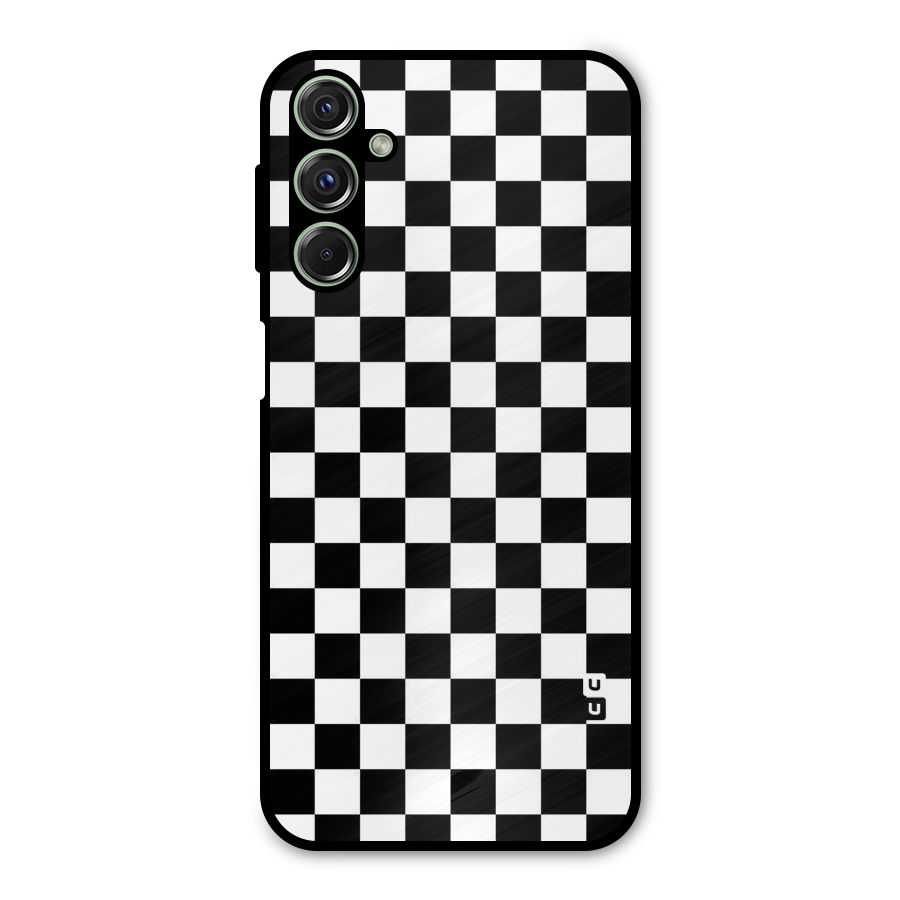 Checkerboard Metal Back Case for Galaxy M34