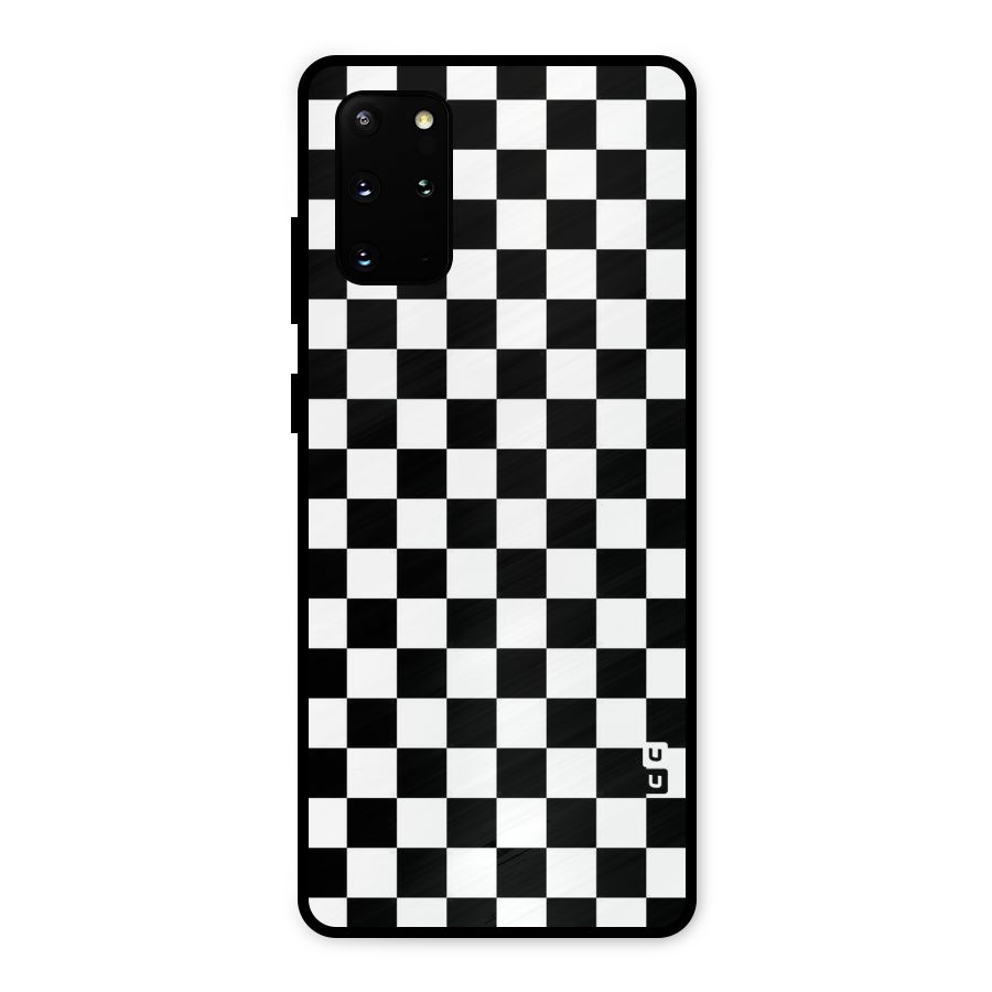 Checkerboard Metal Back Case for Galaxy S20 Plus