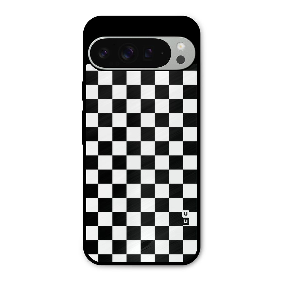 Checkerboard Metal Back Case for Google Pixel 9 Pro XL