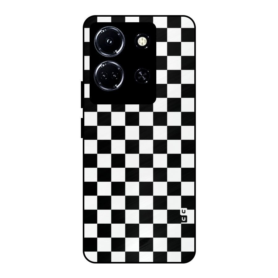 Checkerboard Metal Back Case for Infinix Note 30 5G