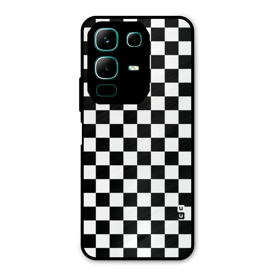 Checkerboard Metal Back Case for Infinix Note 50x