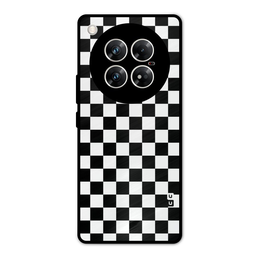Checkerboard Metal Back Case for Infinix Zero 40 5G