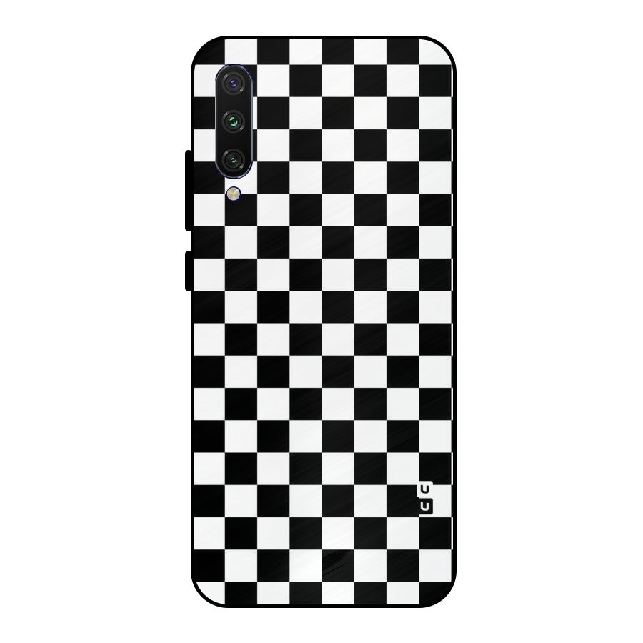 Checkerboard Metal Back Case for Mi A3
