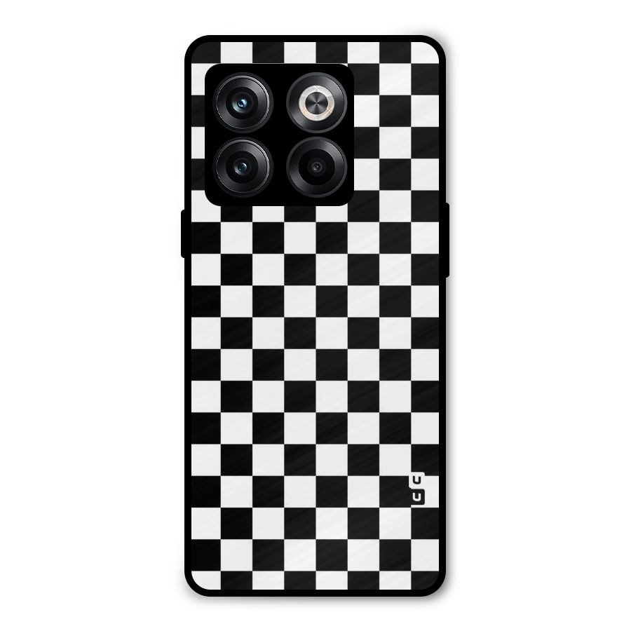 Checkerboard Metal Back Case for OnePlus 10T