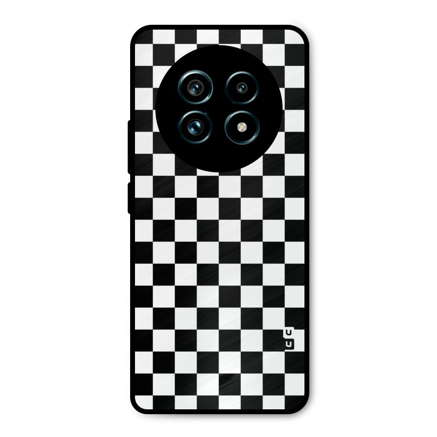 Checkerboard Metal Back Case for Realme 13 Pro Plus
