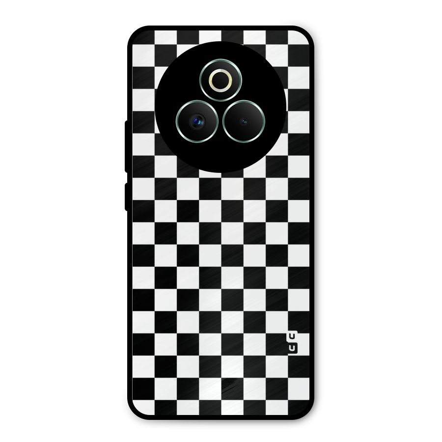 Checkerboard Metal Back Case for Realme P3 Pro