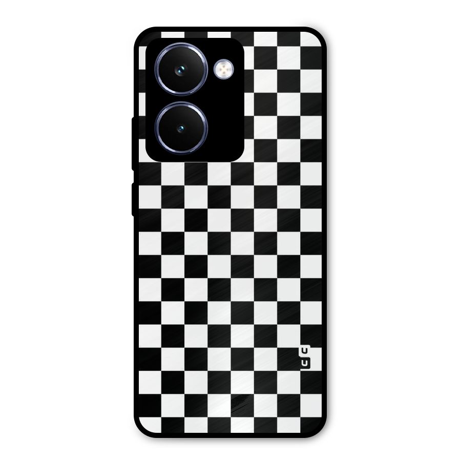 Checkerboard Metal Back Case for Realme P3 Ultra