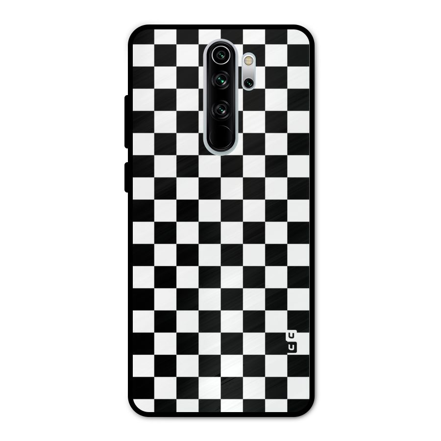 Checkerboard Metal Back Case for Redmi Note 8 Pro