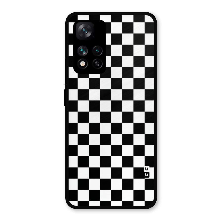 Checkerboard Metal Back Case for Xiaomi 11i 5G
