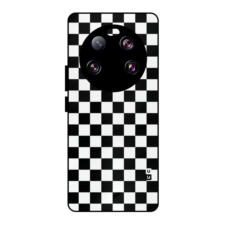 Checkerboard Metal Back Case for Xiaomi 13 Ultra