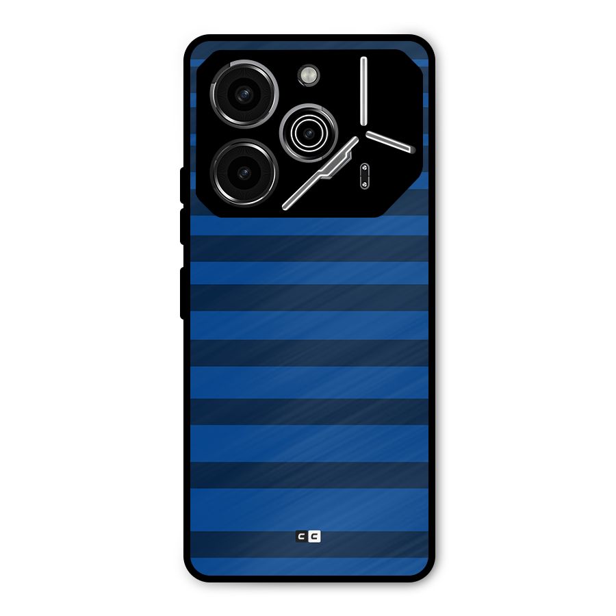 Chelsea Stripes Metal Back Case for Tecno Pova 6 Pro