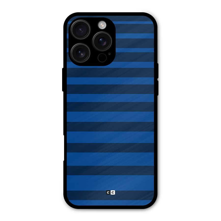 Chelsea Stripes Metal Back Case for iPhone 16 Pro Max