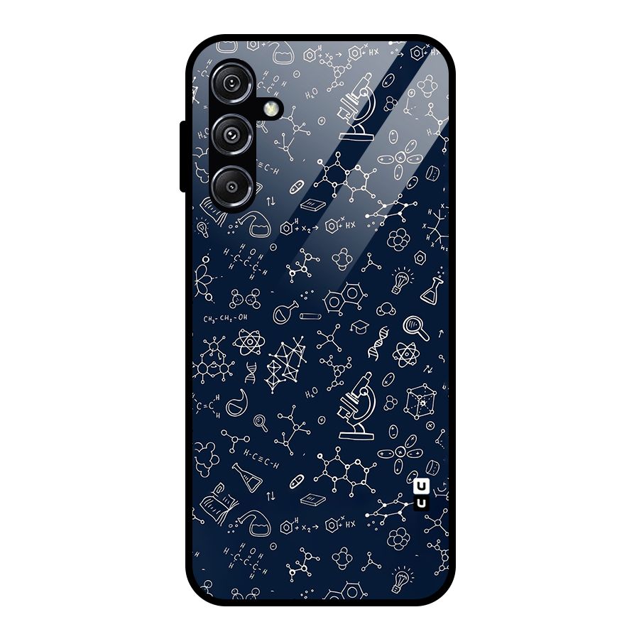 Chemistry Doodle Art Glass Back Case for Galaxy M34 5G