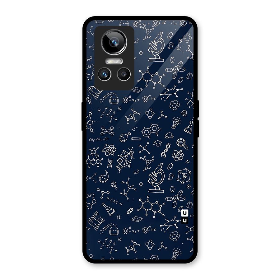 Chemistry Doodle Art Glass Back Case for Realme GT Neo 3