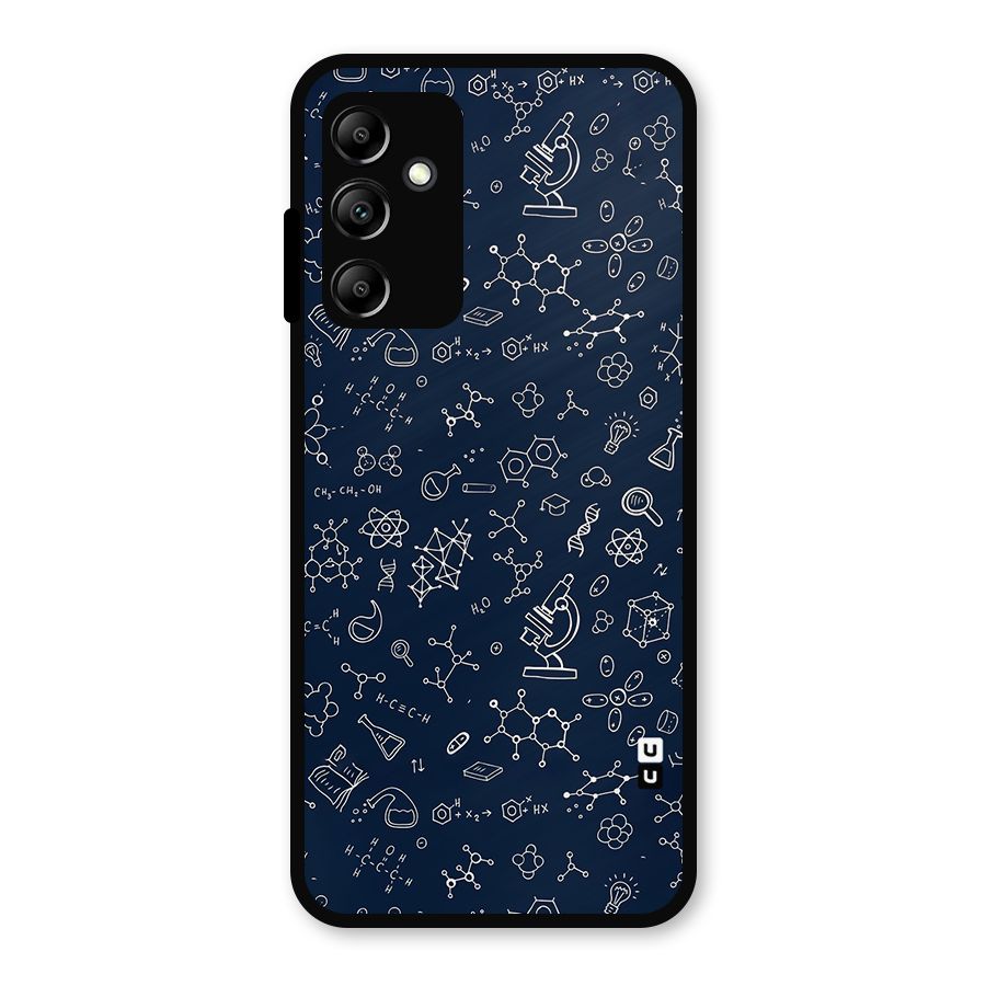 Chemistry Doodle Art Metal Back Case for Galaxy A14 5G