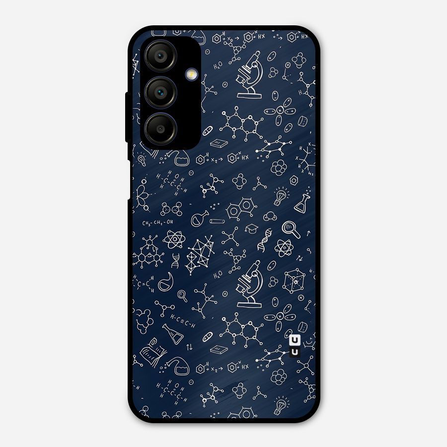 Chemistry Doodle Art Metal Back Case for Galaxy A15 5G