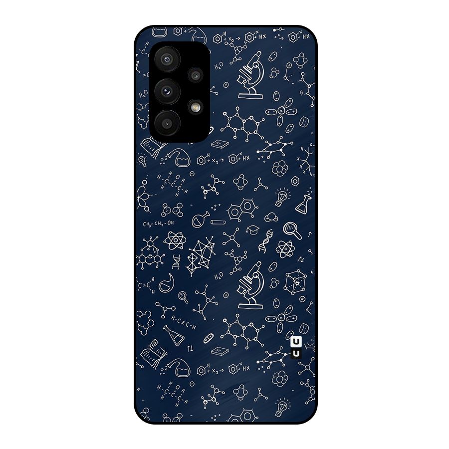 Chemistry Doodle Art Metal Back Case for Galaxy A23