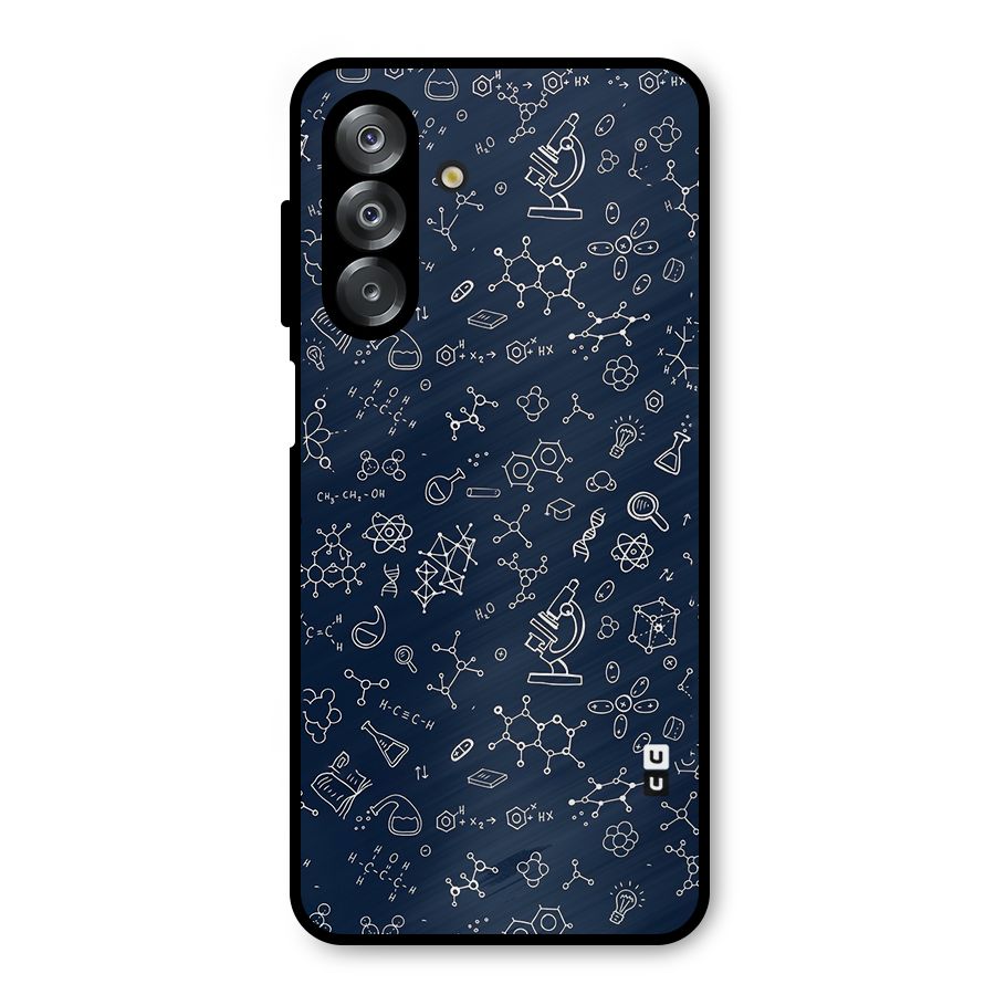 Chemistry Doodle Art Metal Back Case for Galaxy A26