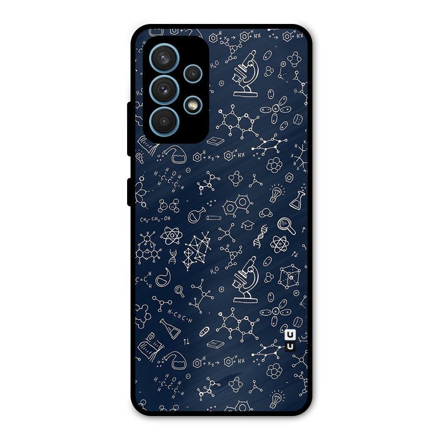 Chemistry Doodle Art Metal Back Case for Galaxy A32